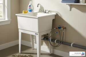 Utility sink plumbing