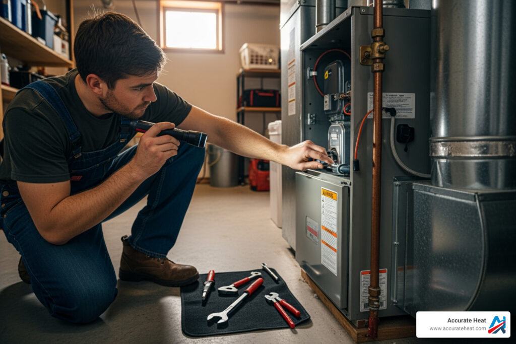 Heating system inspection