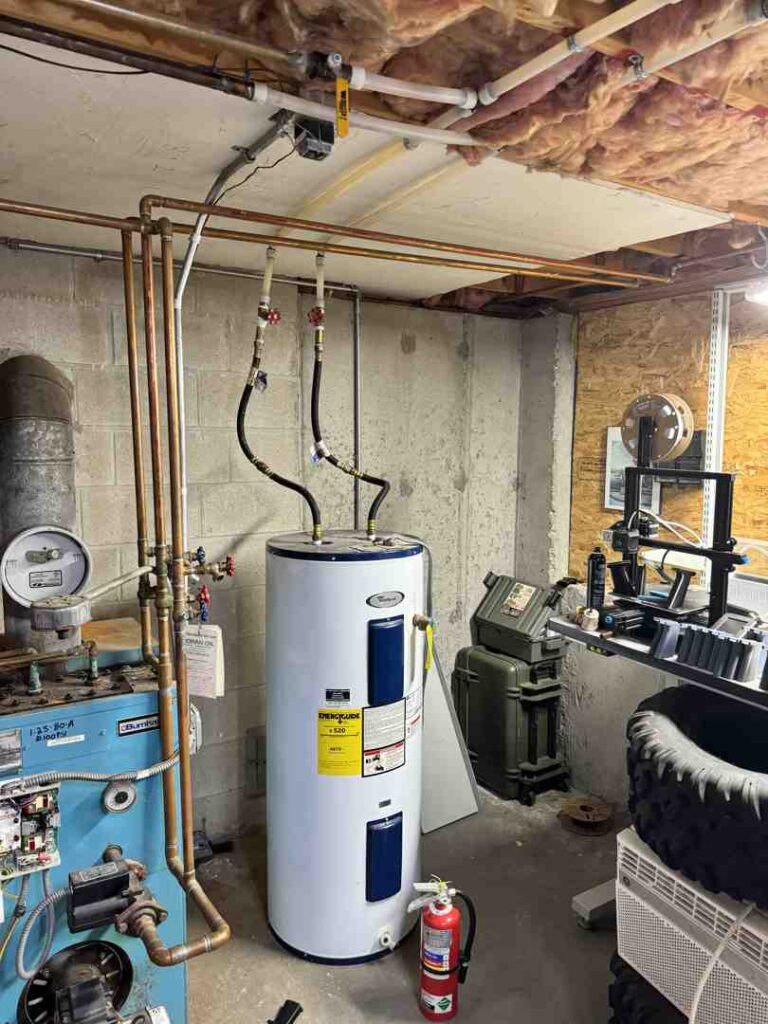 water heater installation franklin