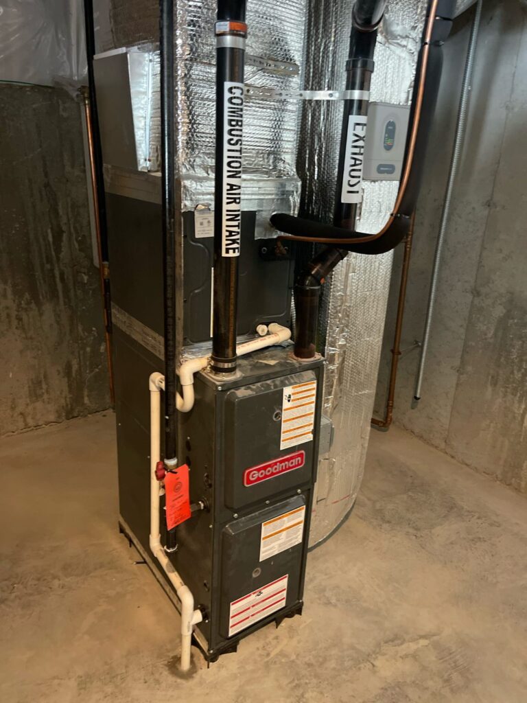 HVAC & Plumbing in Norfolk, MA 15 Undersized furnace before replacement in Norfolk, MA
